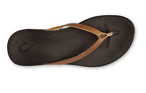 OLUKAI Women's Leather Beach Sandals - Modern Design, Comfortable Fit