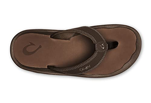 OLUKAI Men's Ohana Brown Sandal - Size 11.5