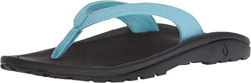 OLUKAI Kulapa Kai Sandals, Cotton Candy/Black 11-12