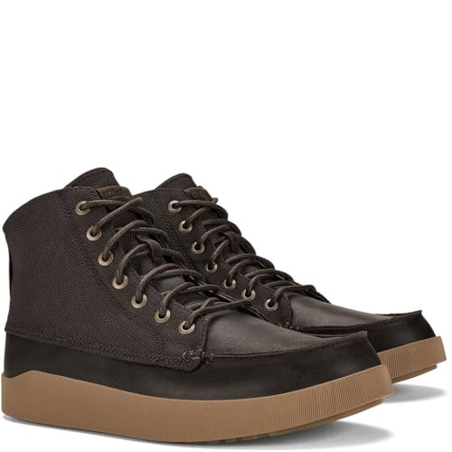 OLUKAI Men's Mōlina Fashion Boot, Dark Wood, Size 9.5