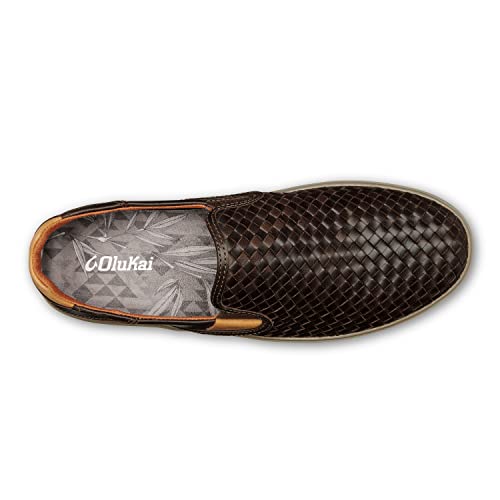 OLUKAI Lae'ahi Lauhala Men's Slip-On Sneakers, Premium Comfort & Style